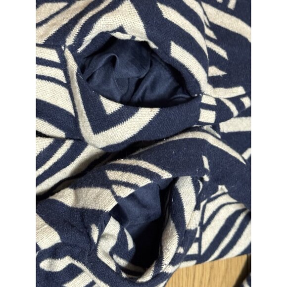 Old Navy Women Long Jacket Open Front Aztec Southwestern Country Size Small Blue - Picture 12 of 14